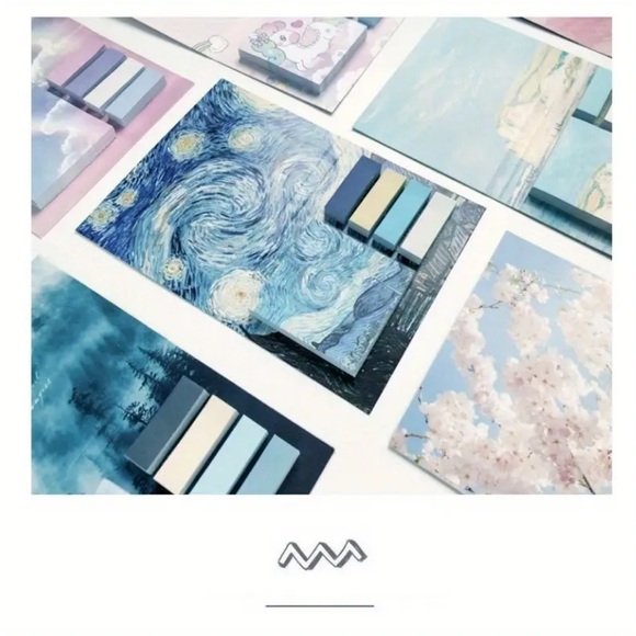 LAST ONE Starry Night Inspired Sticky Note Set NIP - Picture 4 of 5